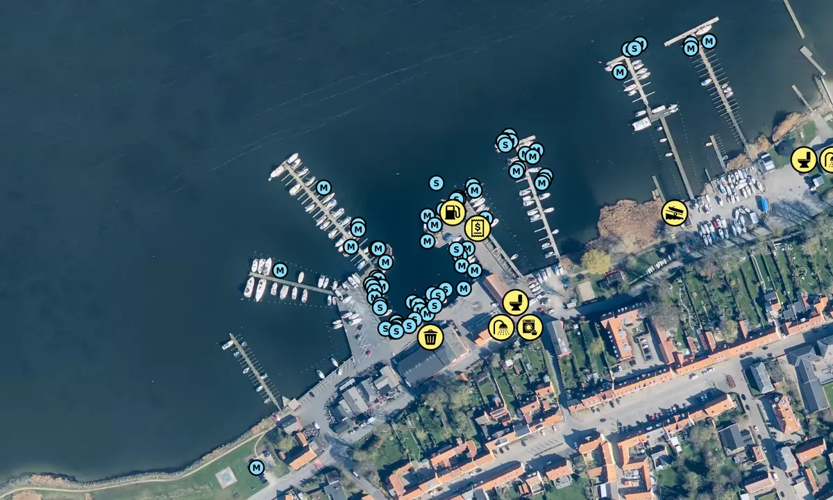 Satelite image of Præstø Havn