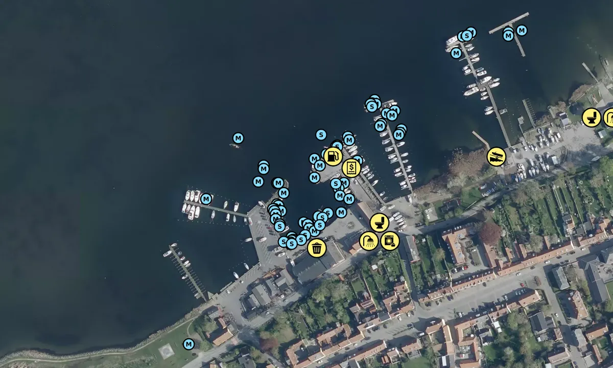 Satelite image of Præstø Havn