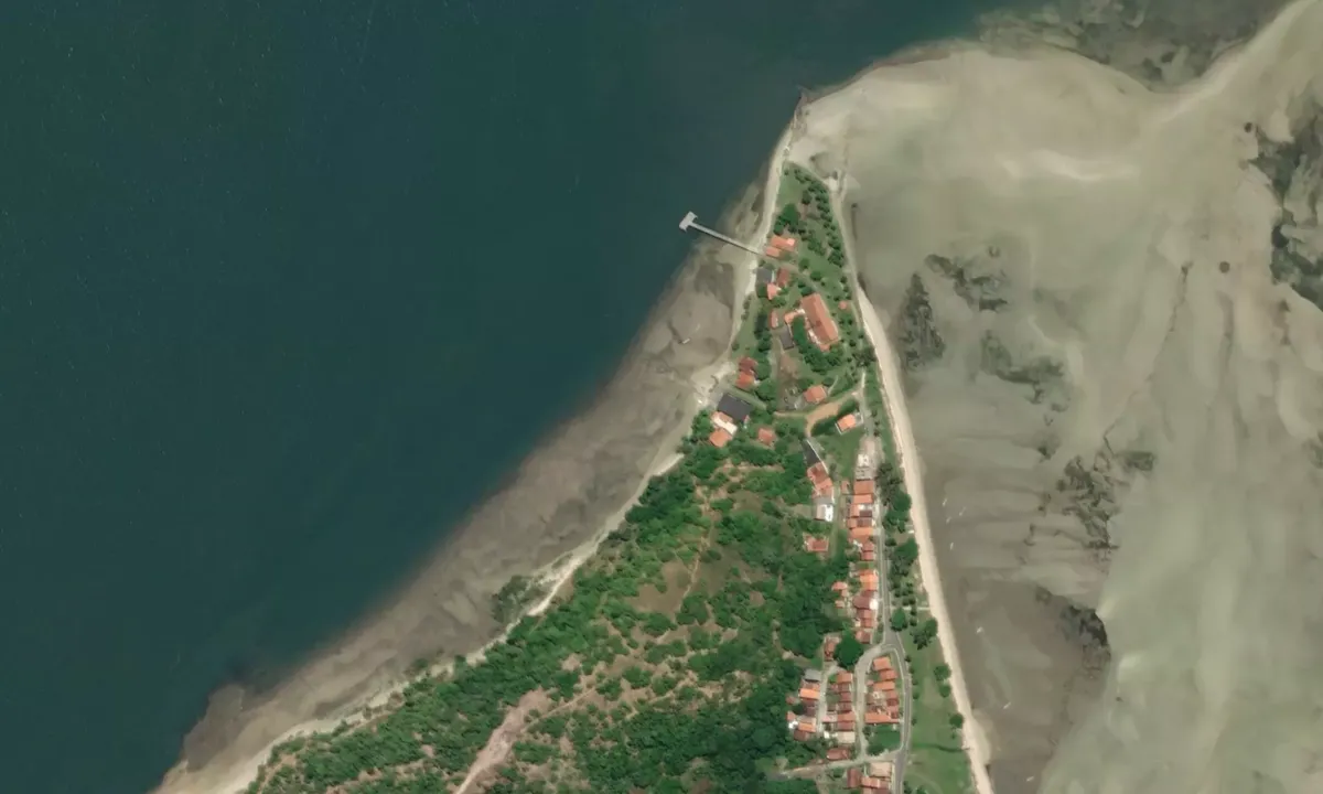 Flyfoto av Praia da Barra do Paraguaçu
