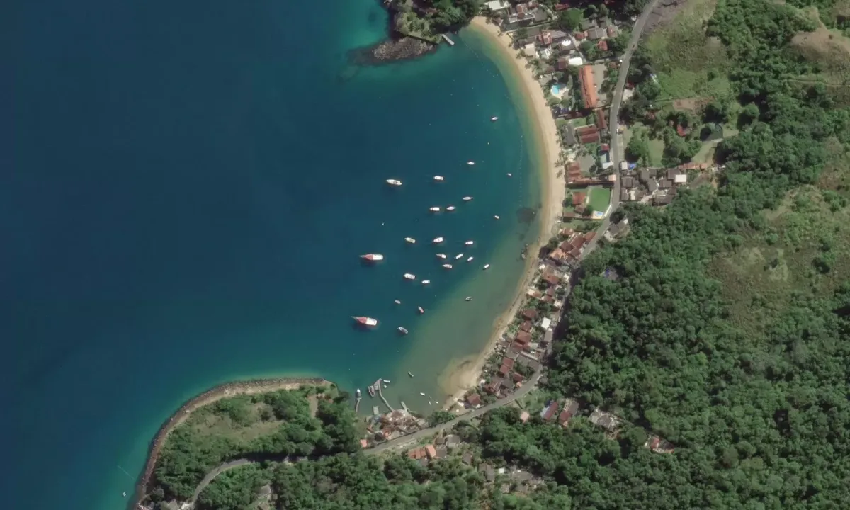 Satelite image of Praia Da Biscaia