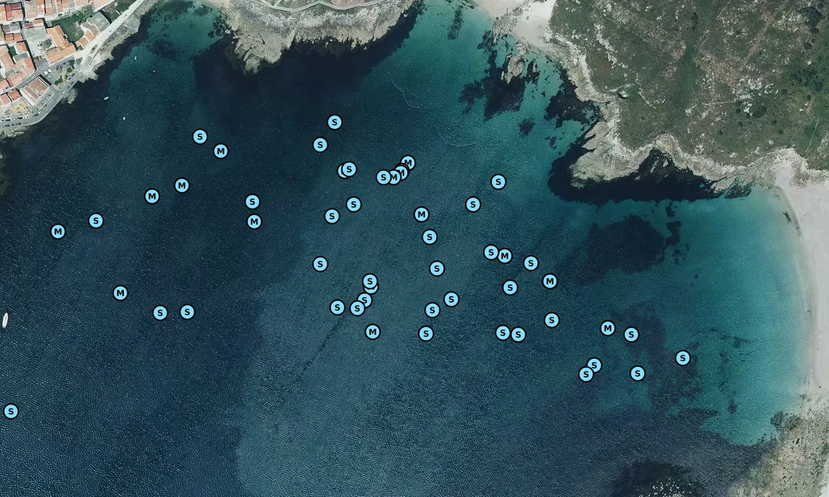 Satelite image of Praia da Ermida