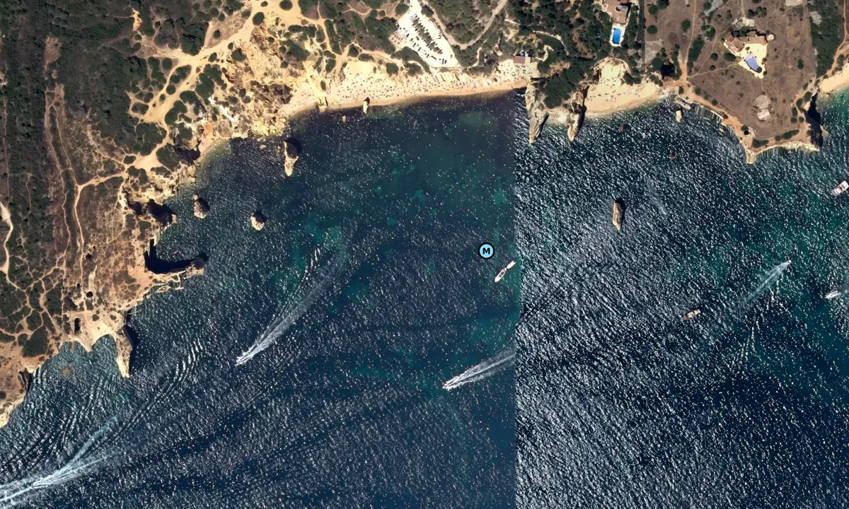 Satelite image of Praïa da Marinha