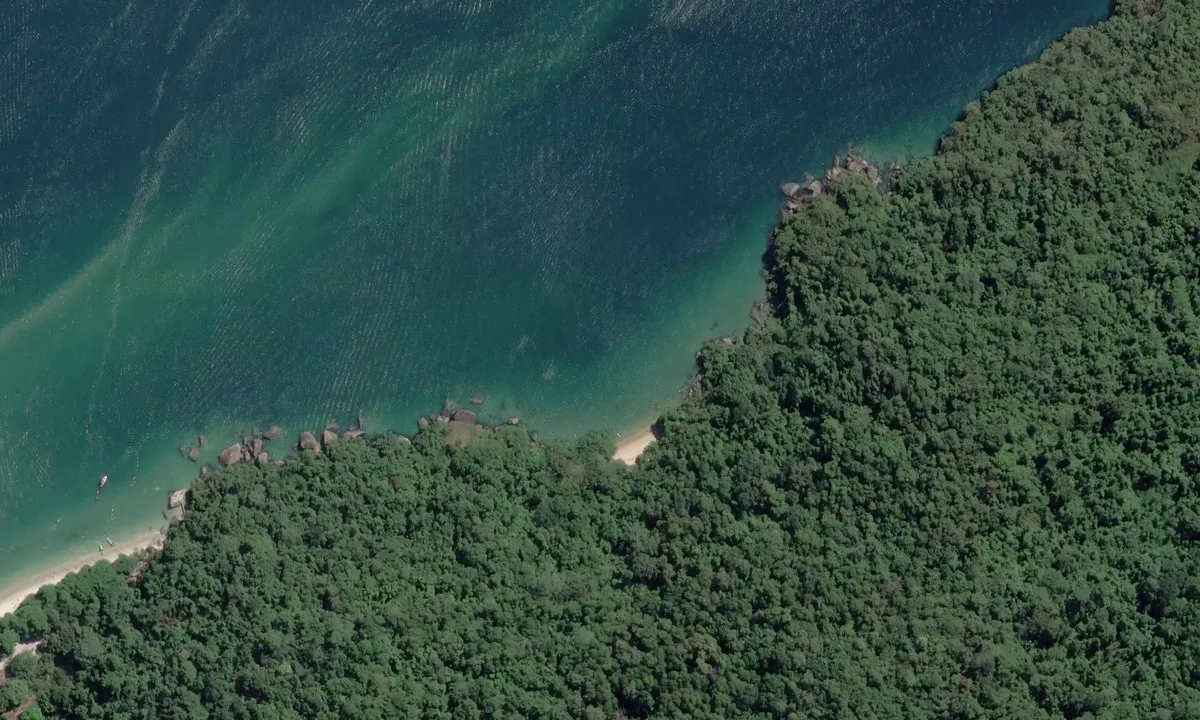 Satelite image of Praia da Raposa