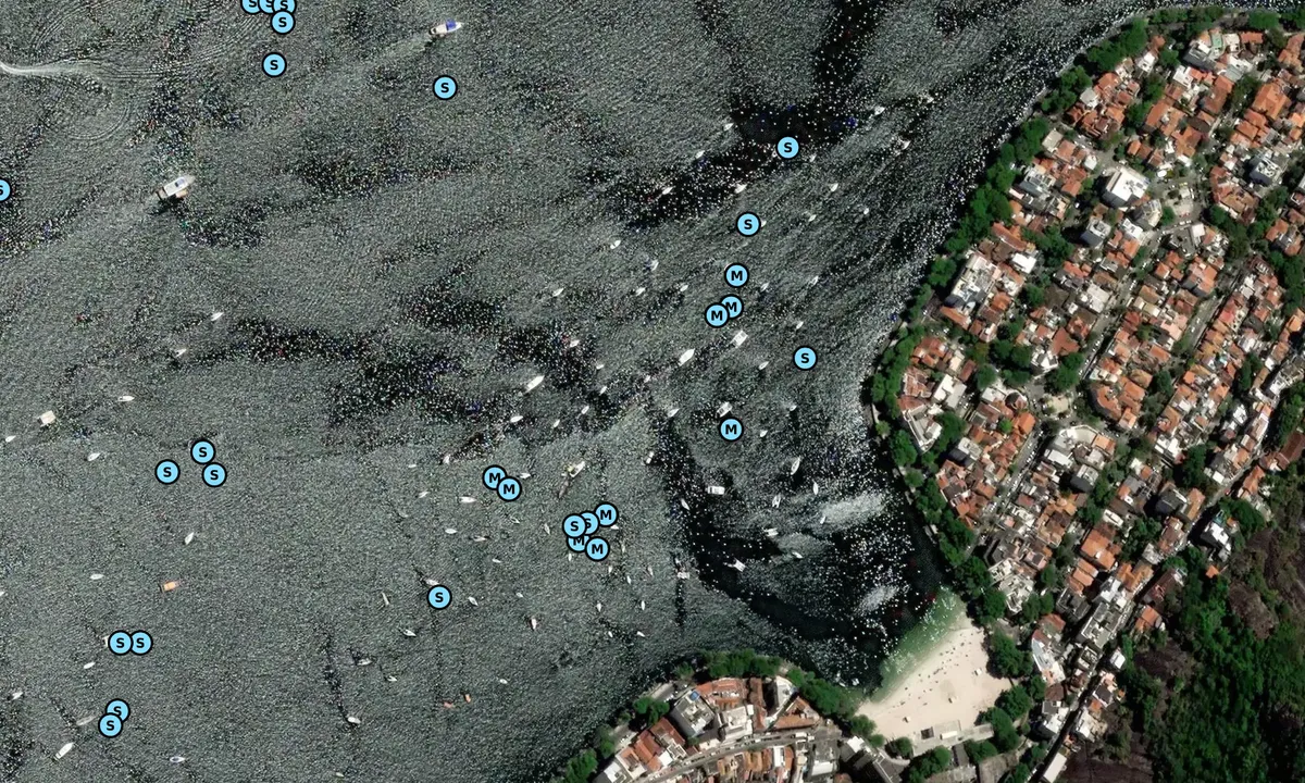 Satelite image of Praia da Urca/ Babaloo Urca