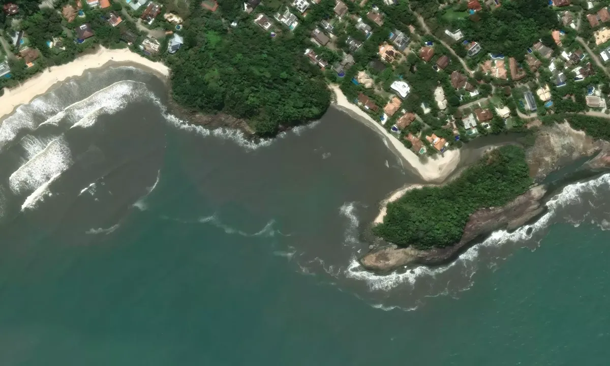 Satelite image of Praia das Conchas