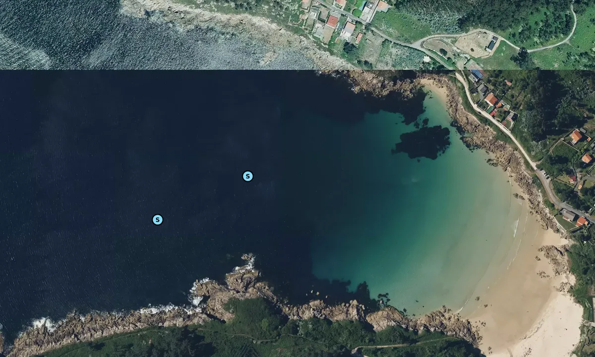 Satelite image of Praia de Chantero