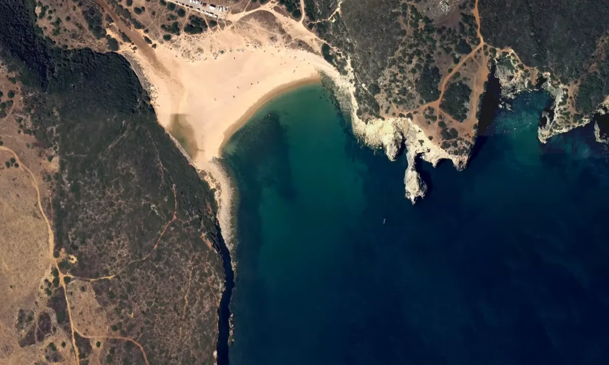 Satelite image of Praia do Barranco - Raposeira