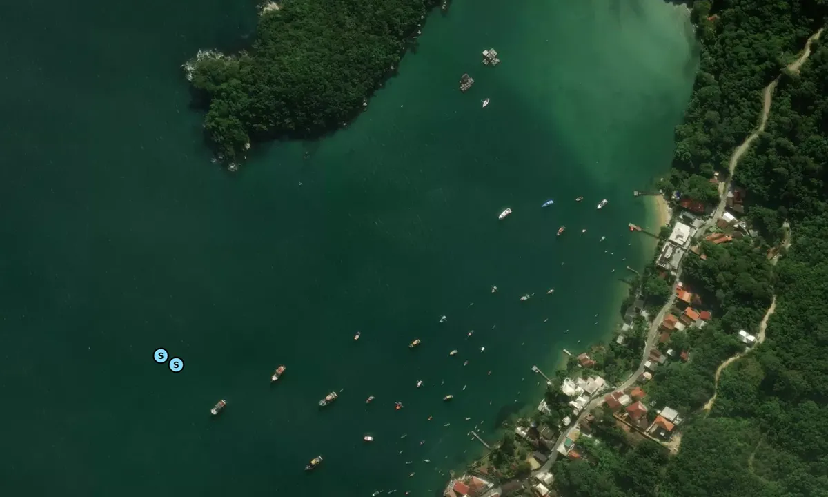Satelite image of Praia do Caixa D'Aço