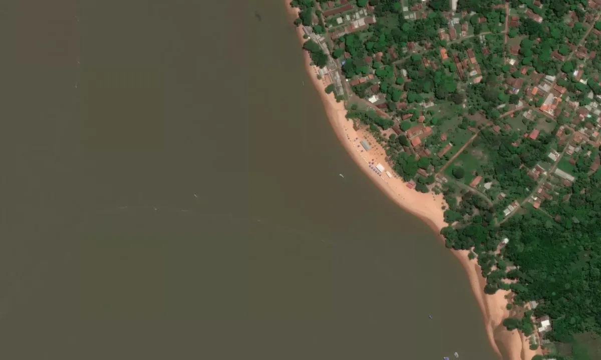 Satelite image of Praia do Farol