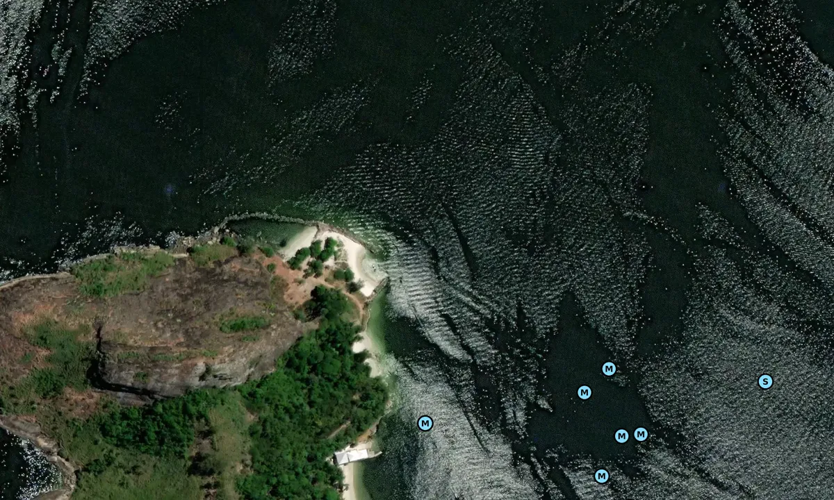 Satelite image of Praia do Morcego