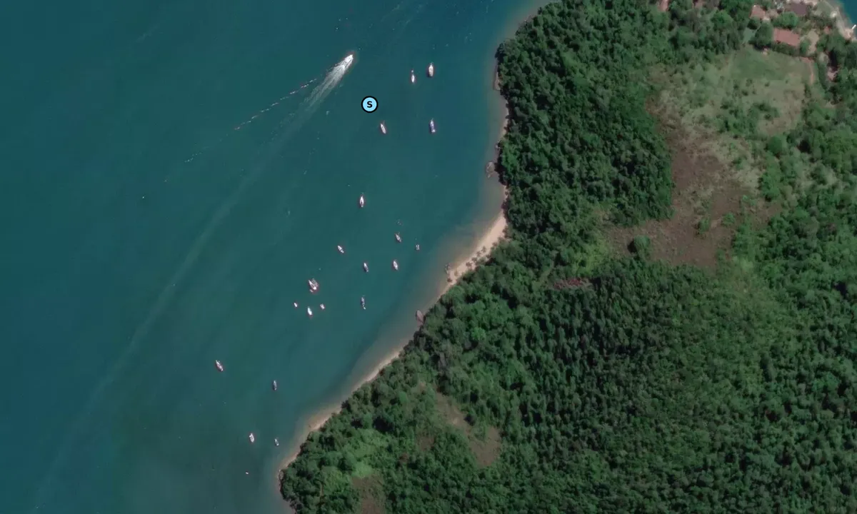 Satelite image of Praia do Vagabundo