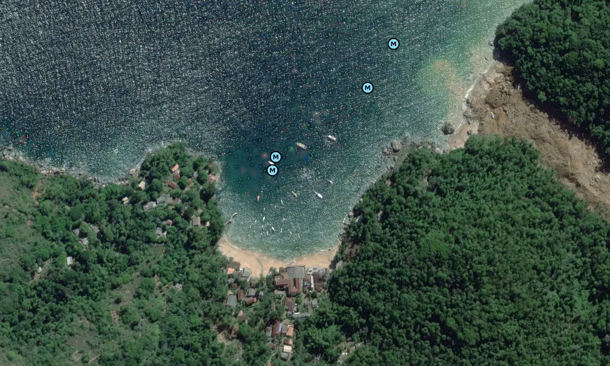 Satelite image of Praia Vermelha