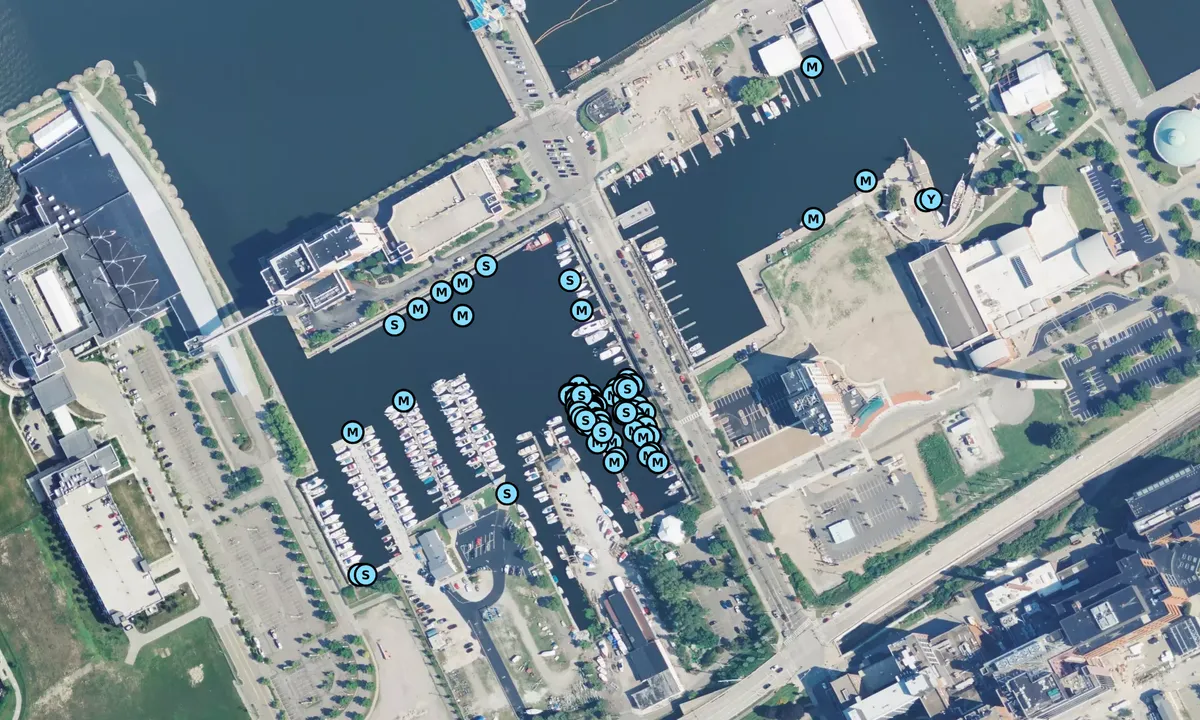 Satelite image of Presque Isle Yacht Club - Pennsylvania