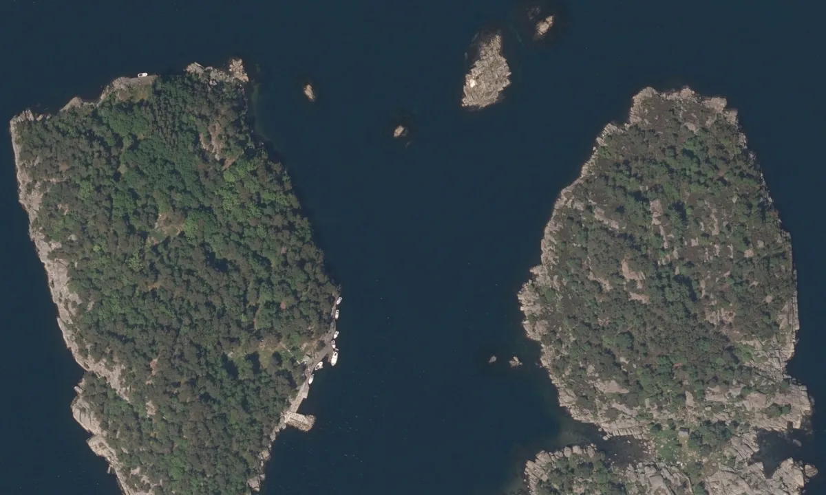 Flyfoto av Prestøy