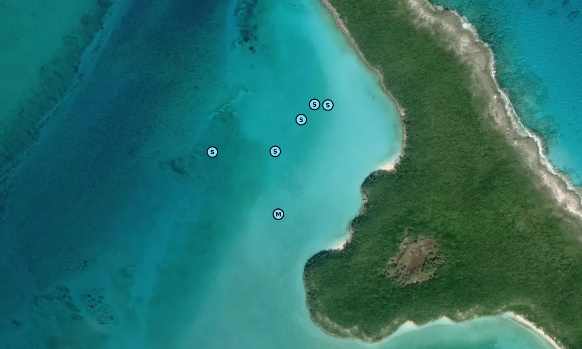 Satelite image of Prime Cay West