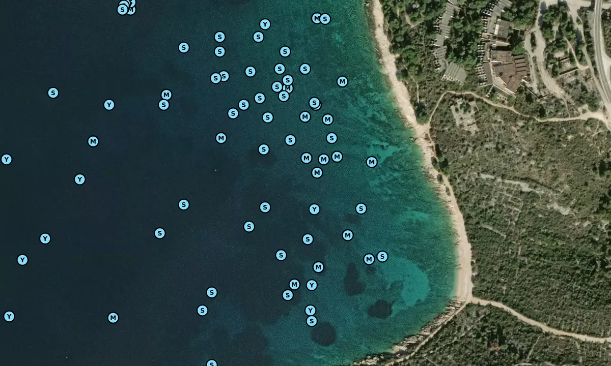 Satelite image of Primošten
