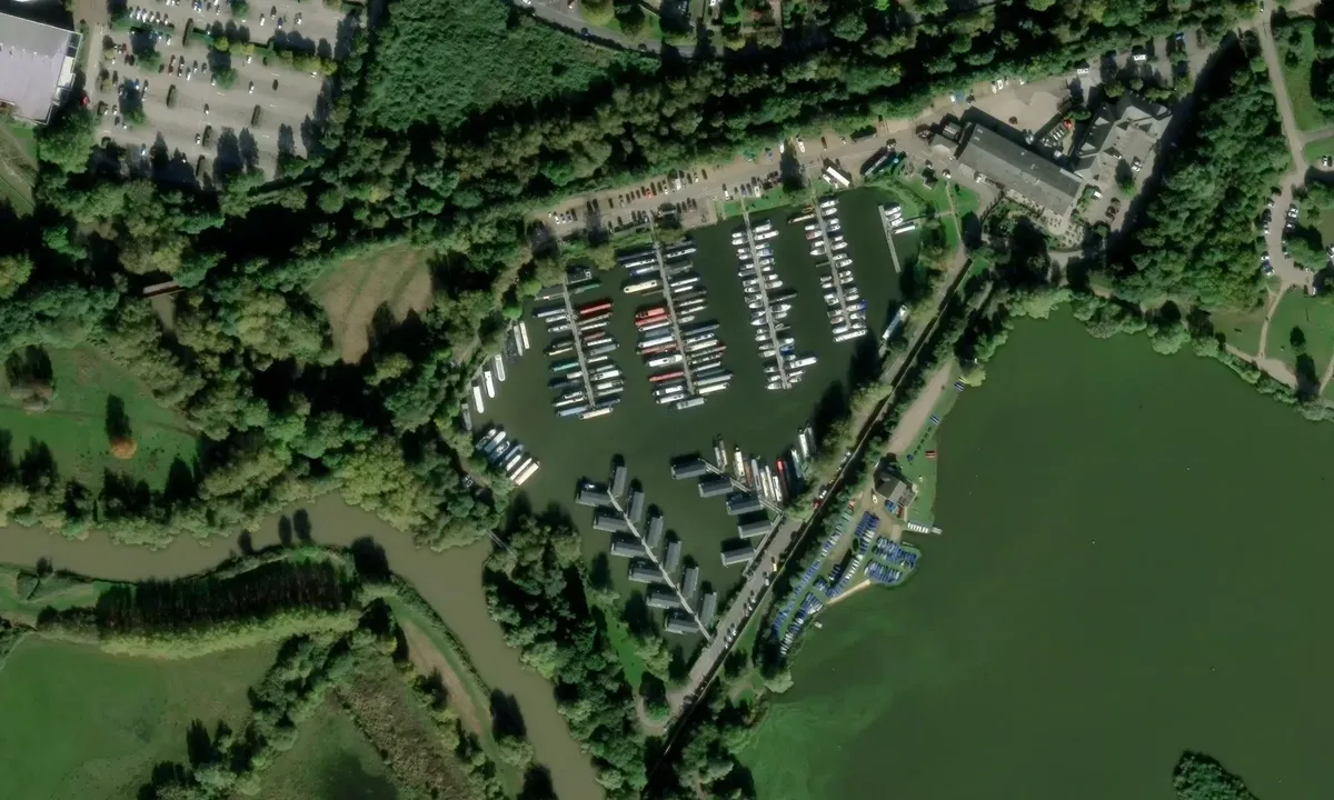 Satelite image of Priory Marina - Bedford