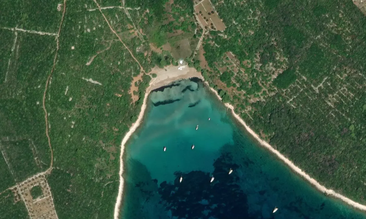 Flyfoto av Przine Beach - Ilovik