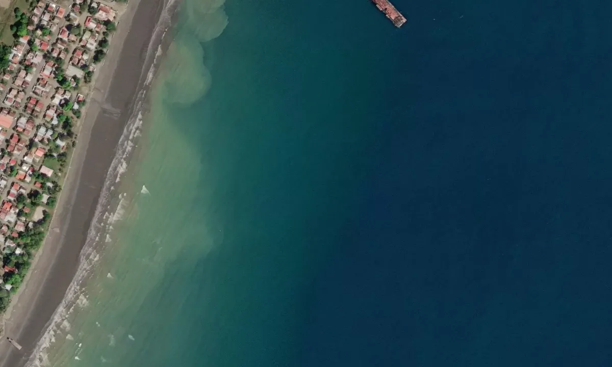 Satelite image of Puerto Armuelles