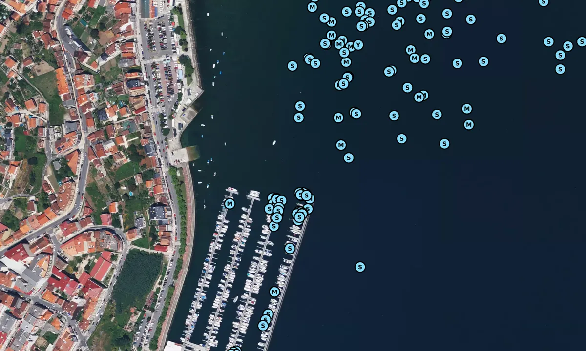 Satelite image of Puerto Deportivo de Moanña