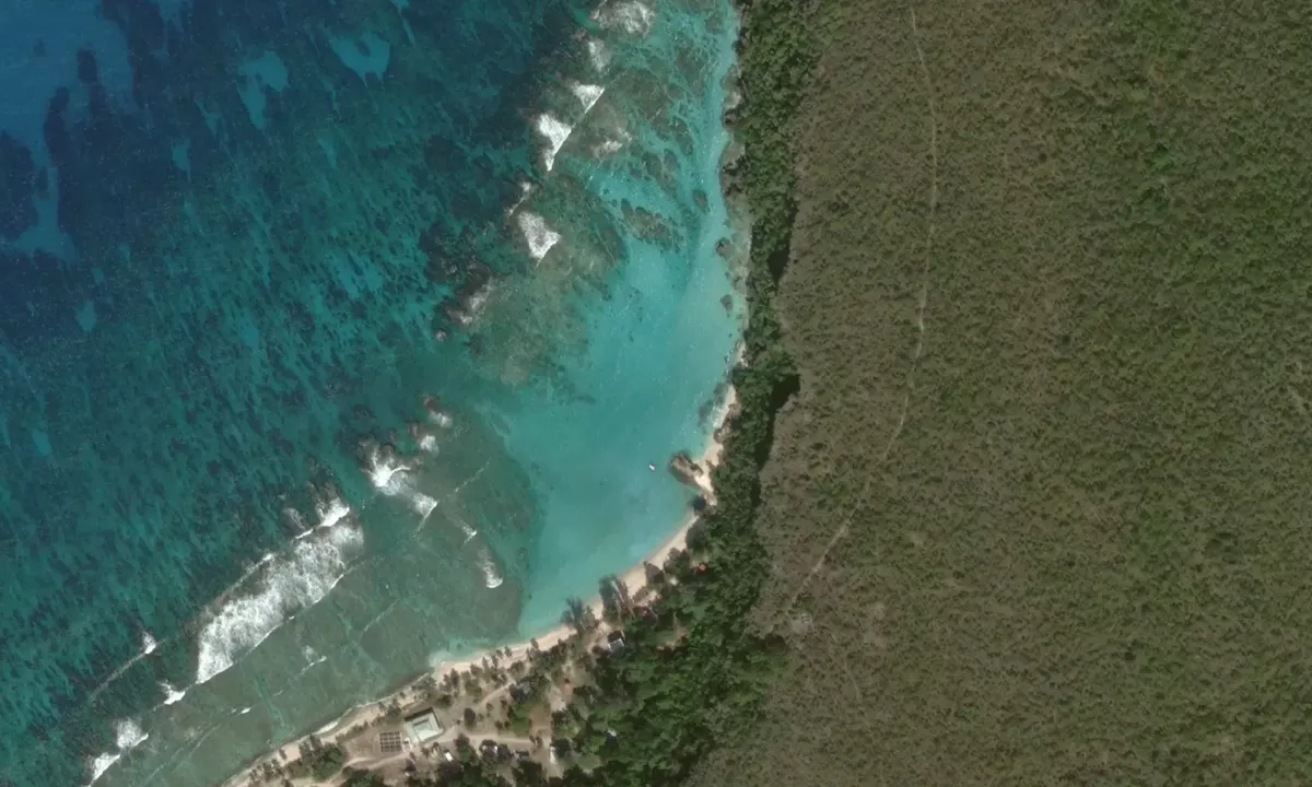 Satelite image of Puerto Rico Nature Reserve Mooring #1