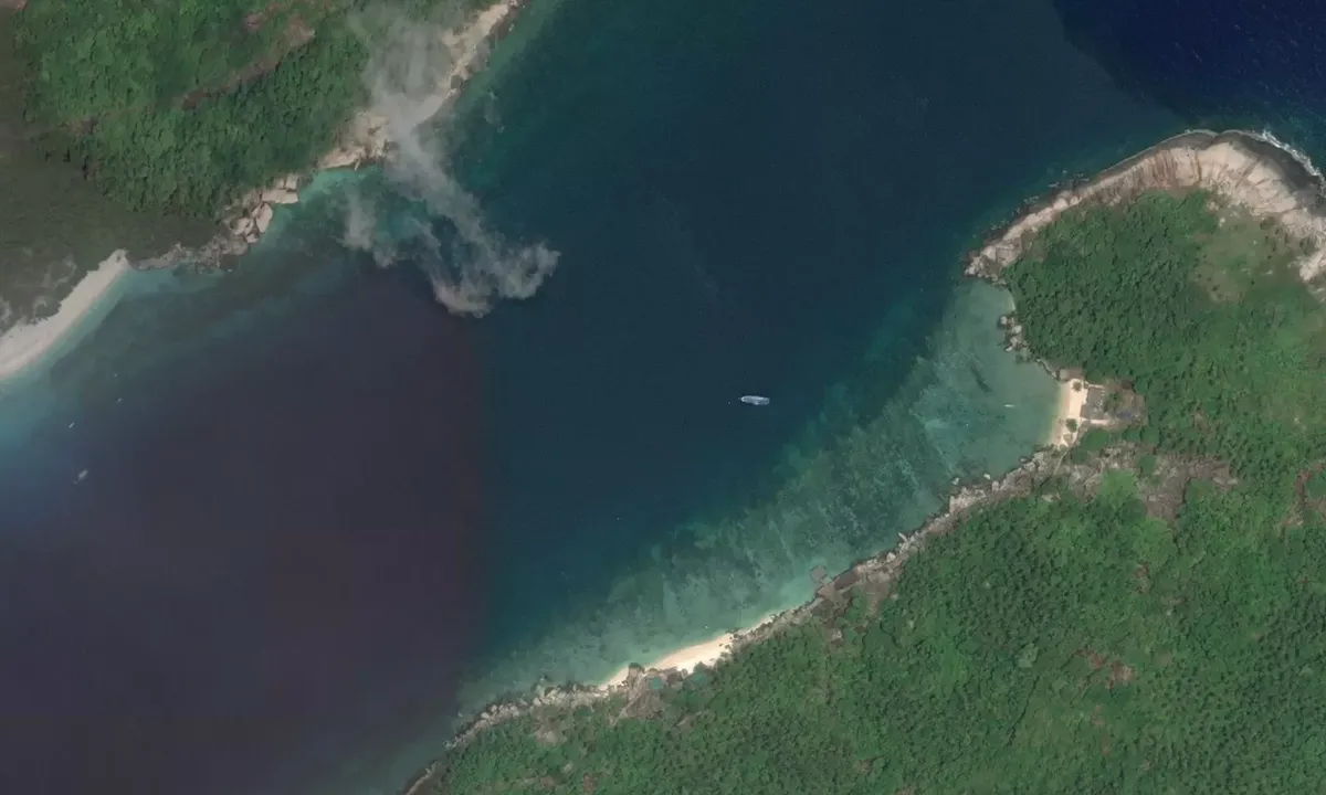 Satelite image of Pulau Aur