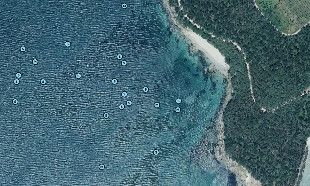 Satelite image of Punta da Barra