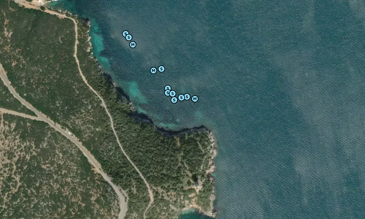 Satelite image of Punta del Bollo Nord