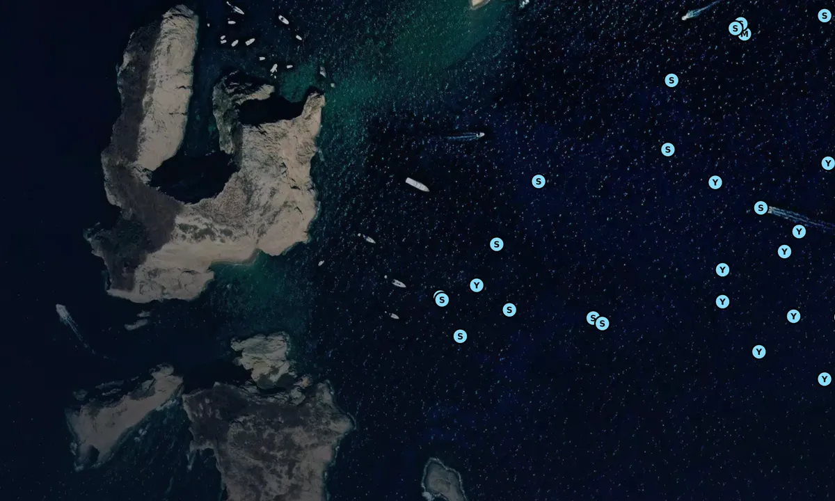 Satelite image of Punta di Mezzogiorno