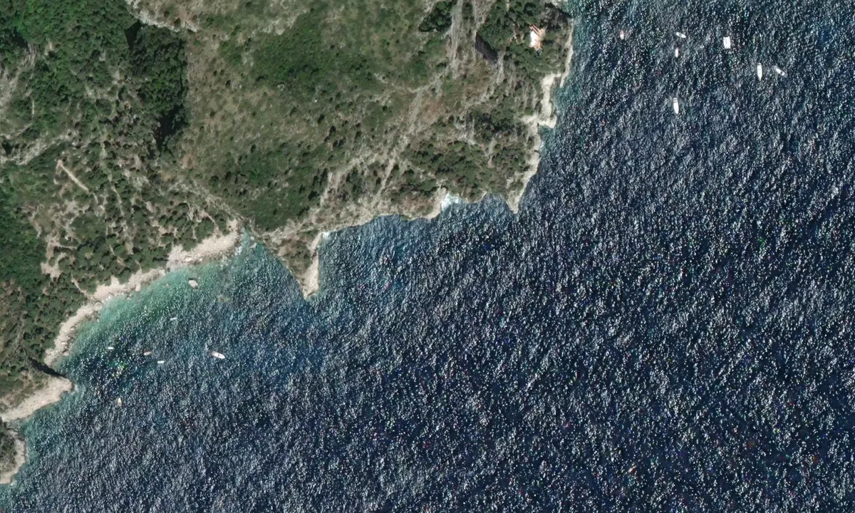 Flyfoto av Punta di Mulo