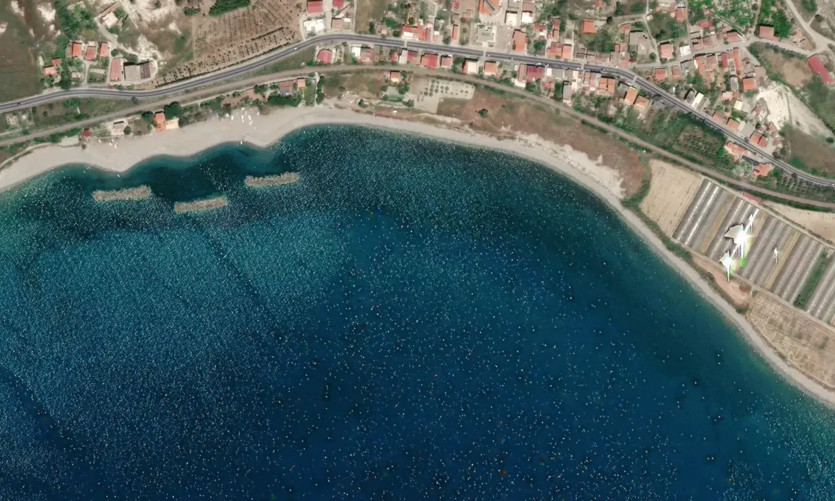 Flyfoto av Punta di Stropolo