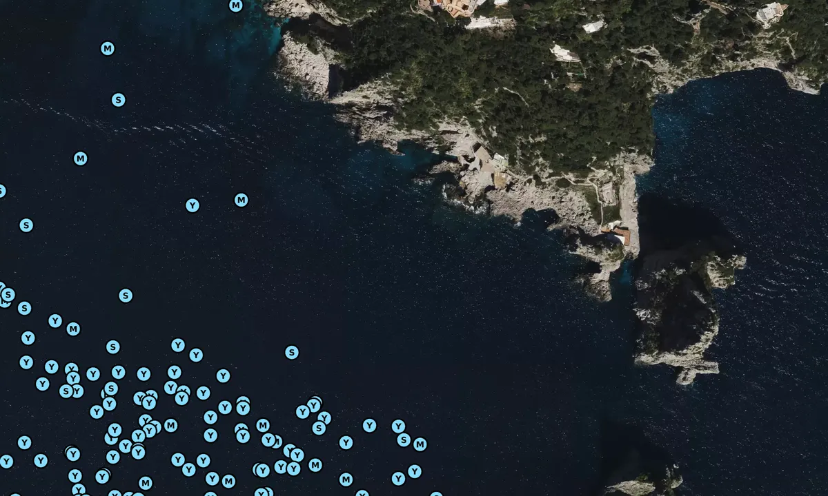 Satelite image of Punta di Tragara