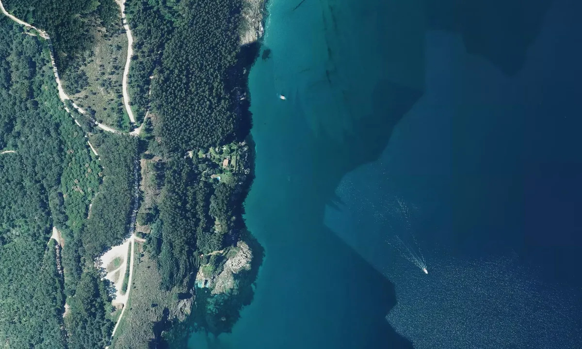 Flyfoto av Punta Fusino