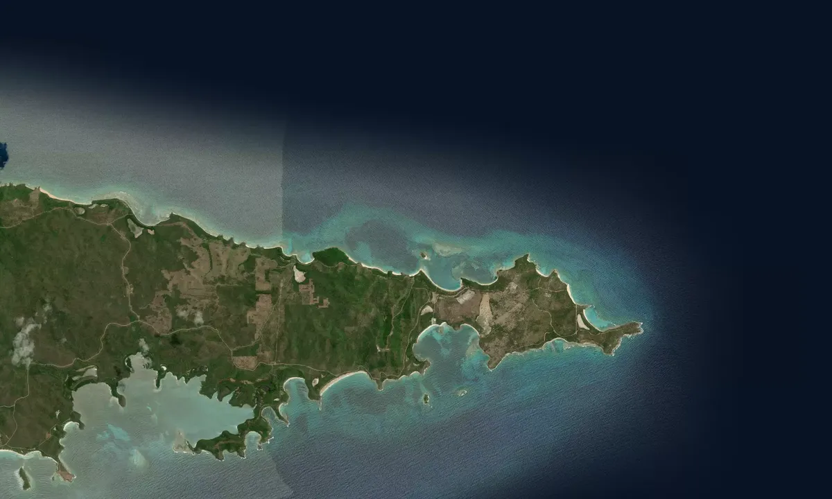 Flyfoto av Punta Icacos
