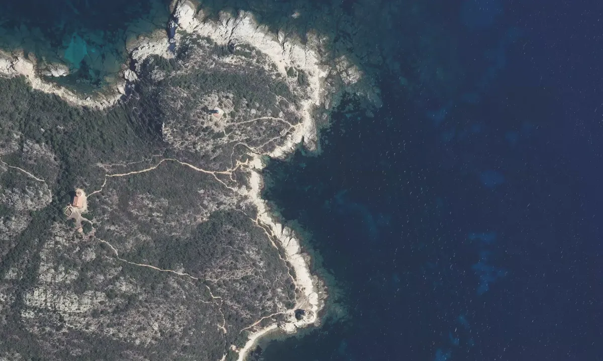 Satelite image of Punta Mortella