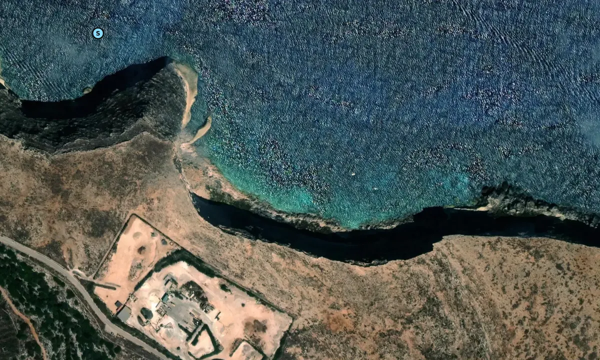 Satelite image of Punta Muro Vecchio