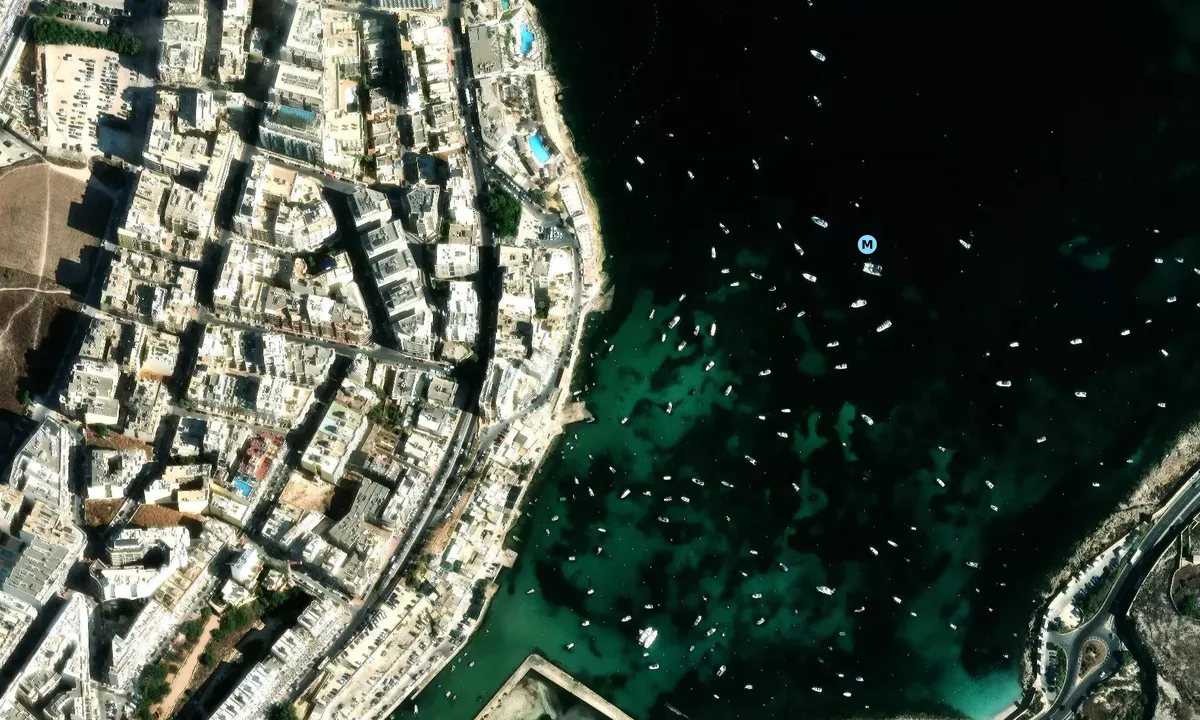 Satelite image of Qawra