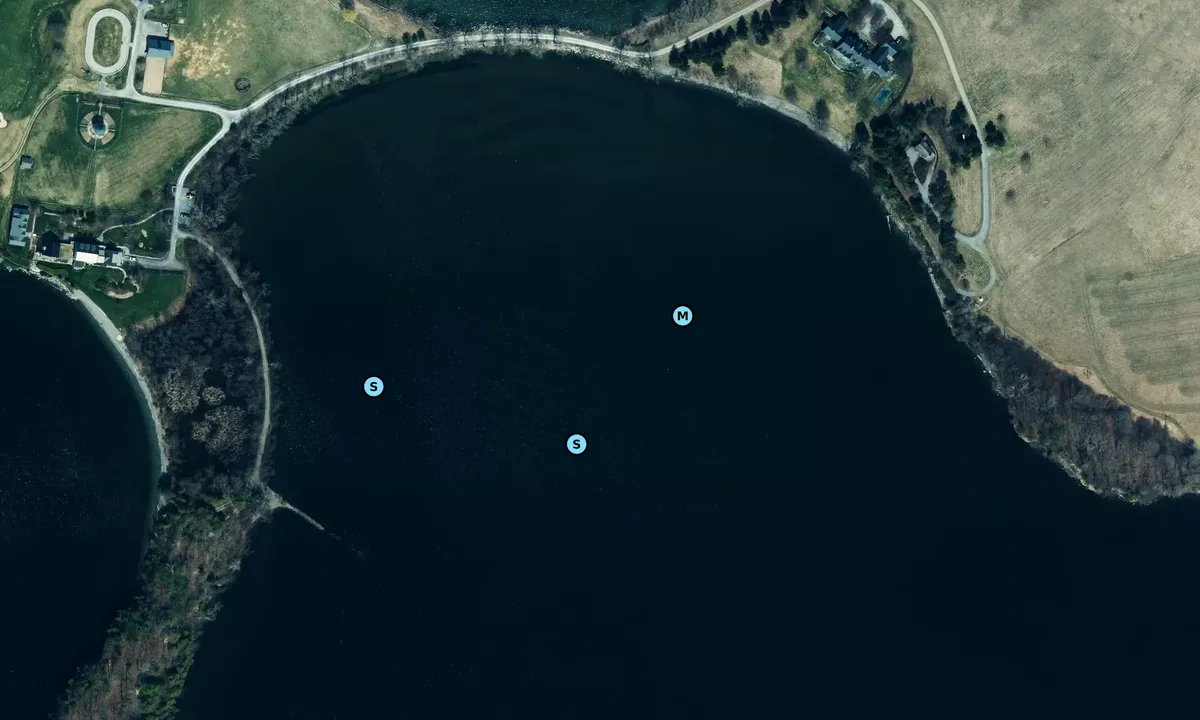 Satelite image of Quaker Smith Point