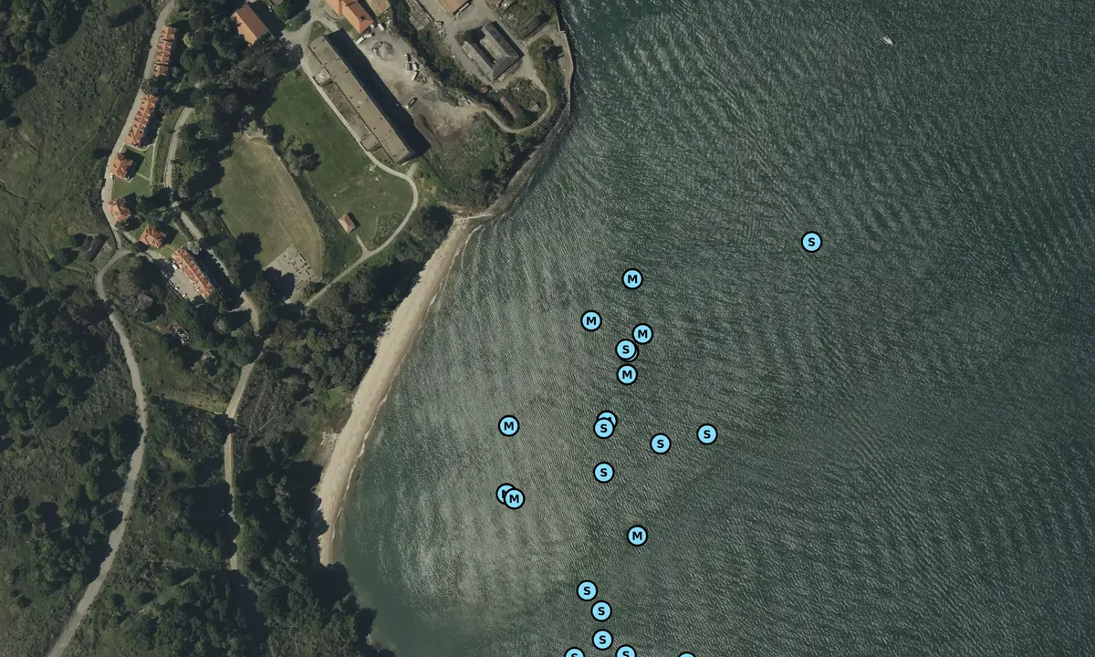 Satelite image of Quarry Beach
