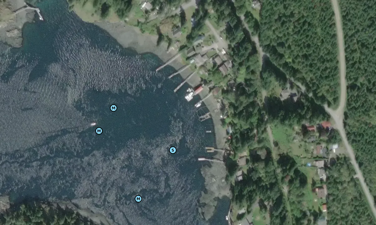 Satelite image of Quathiaski Cove