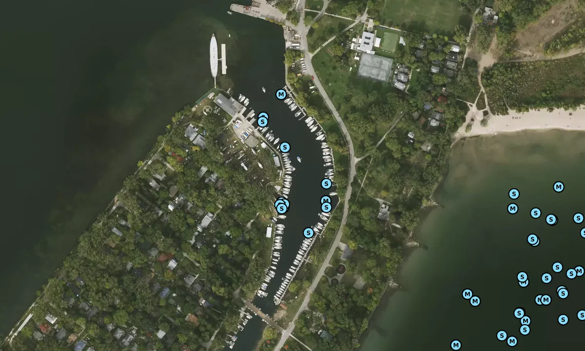 Satelite image of Queen City Yacht Club