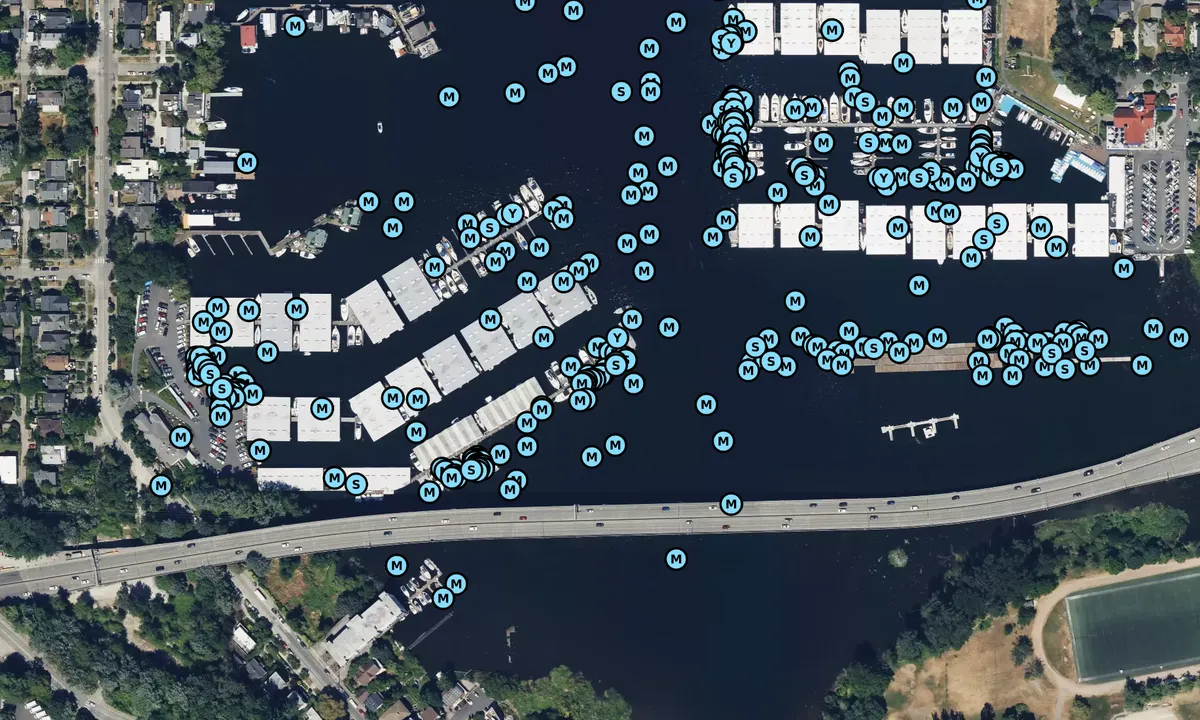 Satelite image of Queen City Yacht Club - Seattle