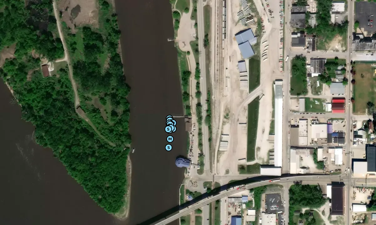 Satelite image of Quincy Boat Club