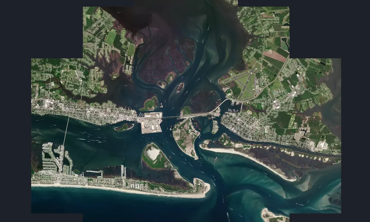 Flyfoto av Radio Island Marina - Morehead City