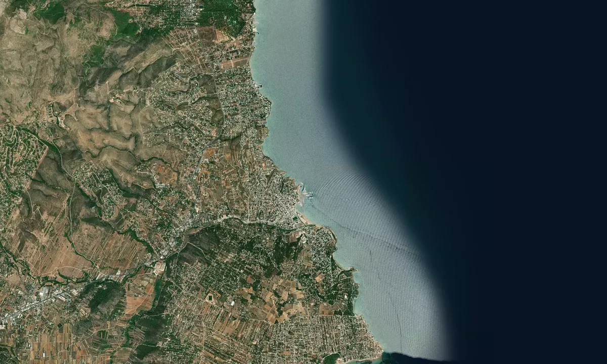 Flyfoto av Rafina Fishing Shelter