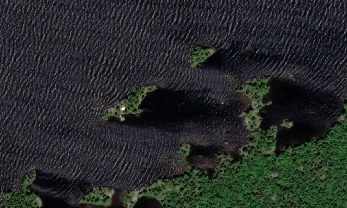 Satelite image of Rainy Lake