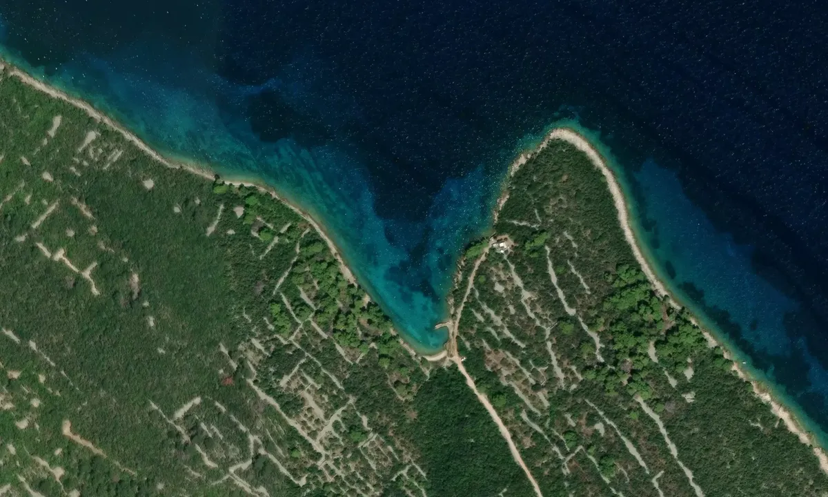 Satelite image of Rajska uvala