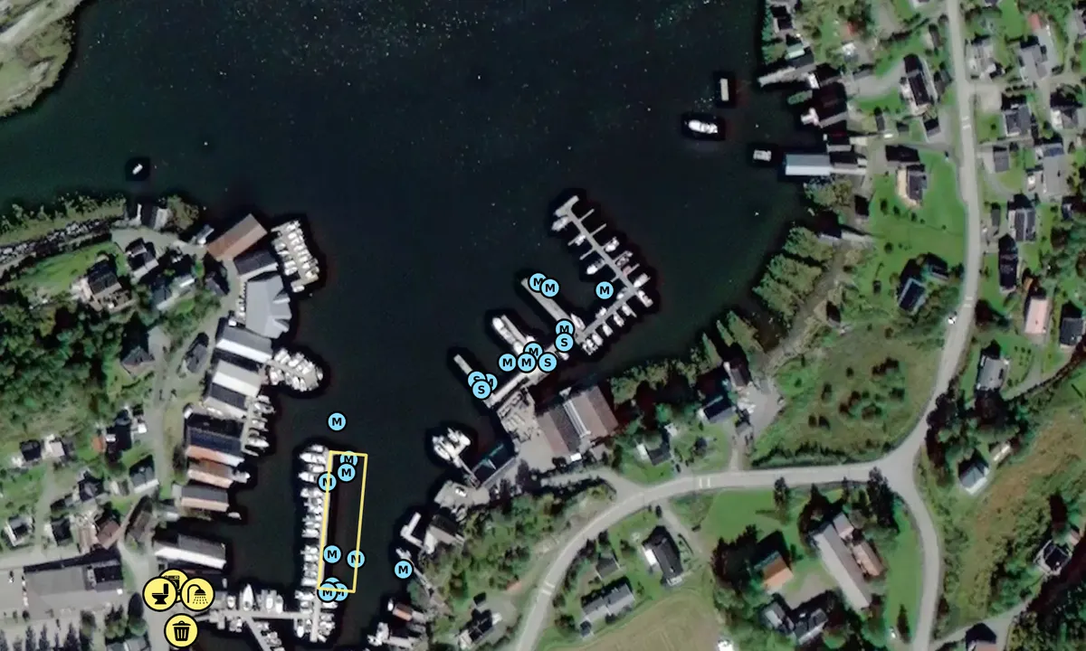 Satelite image of Råkvågen Brygger