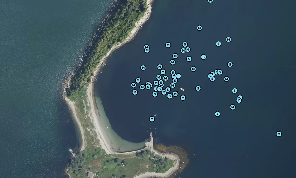 Satelite image of Ram Island