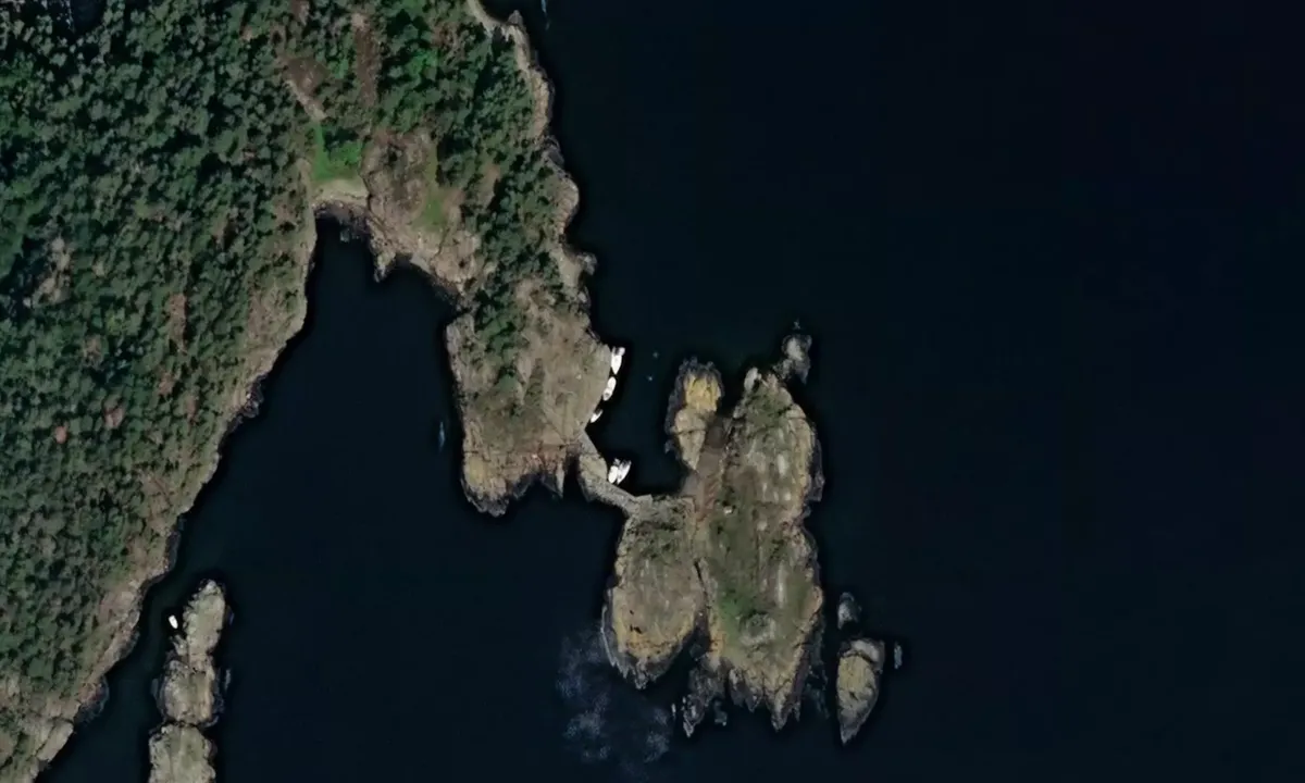Flyfoto av Ramsvikholmen
